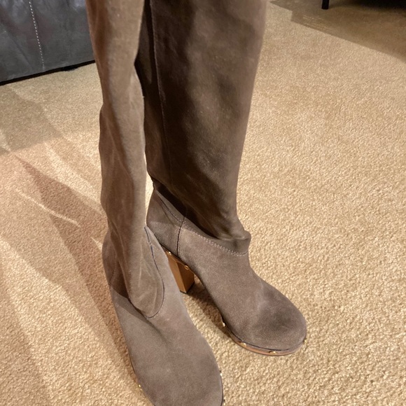 Tory Burch Tall Wood Heel Boots - Picture 7 of 13